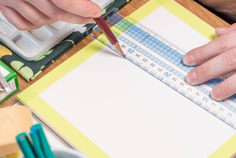 Raymay Grid Ruler, 30 cm-zoom-
