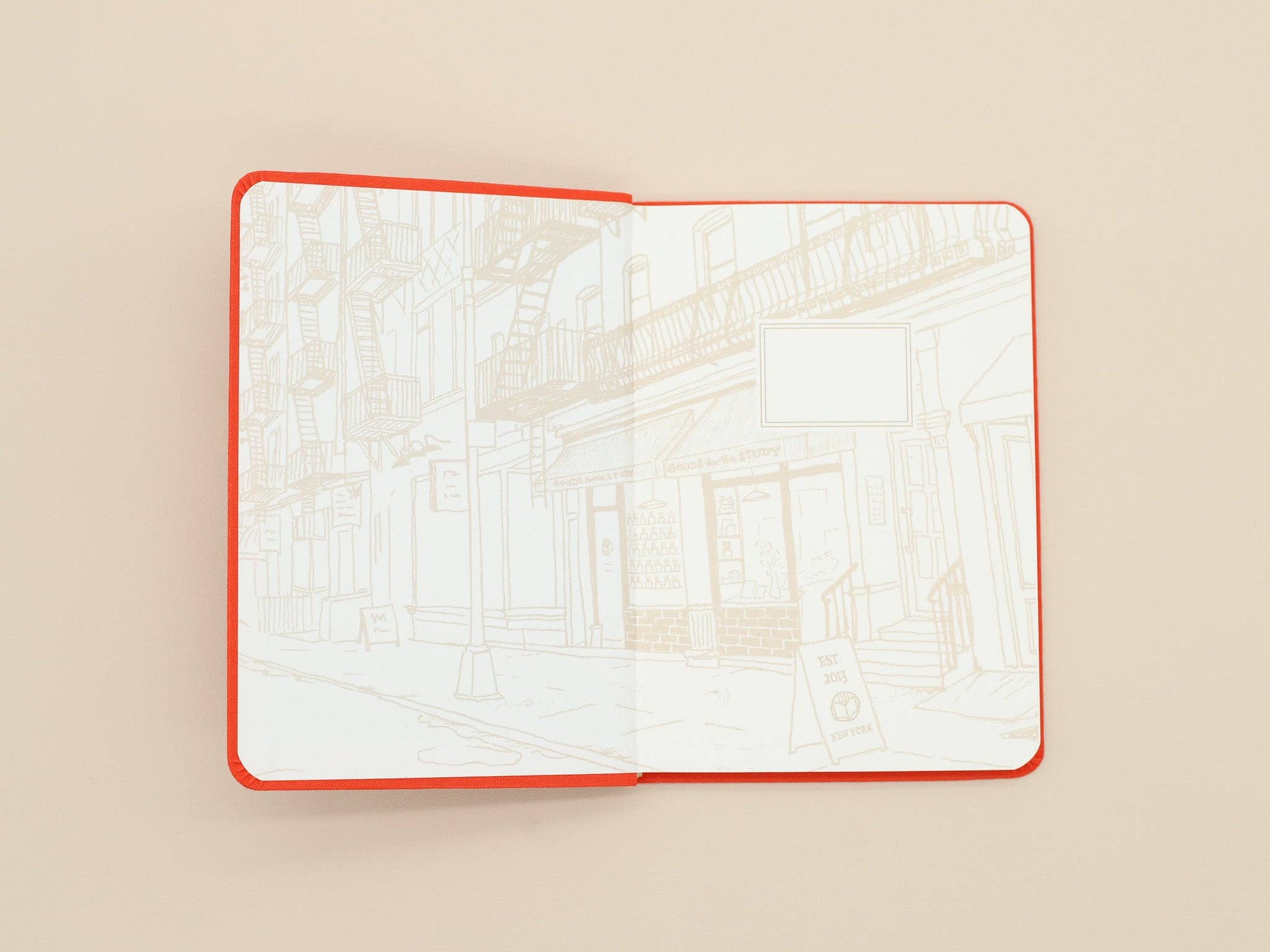 Flexi Linen Journal - Persimmon