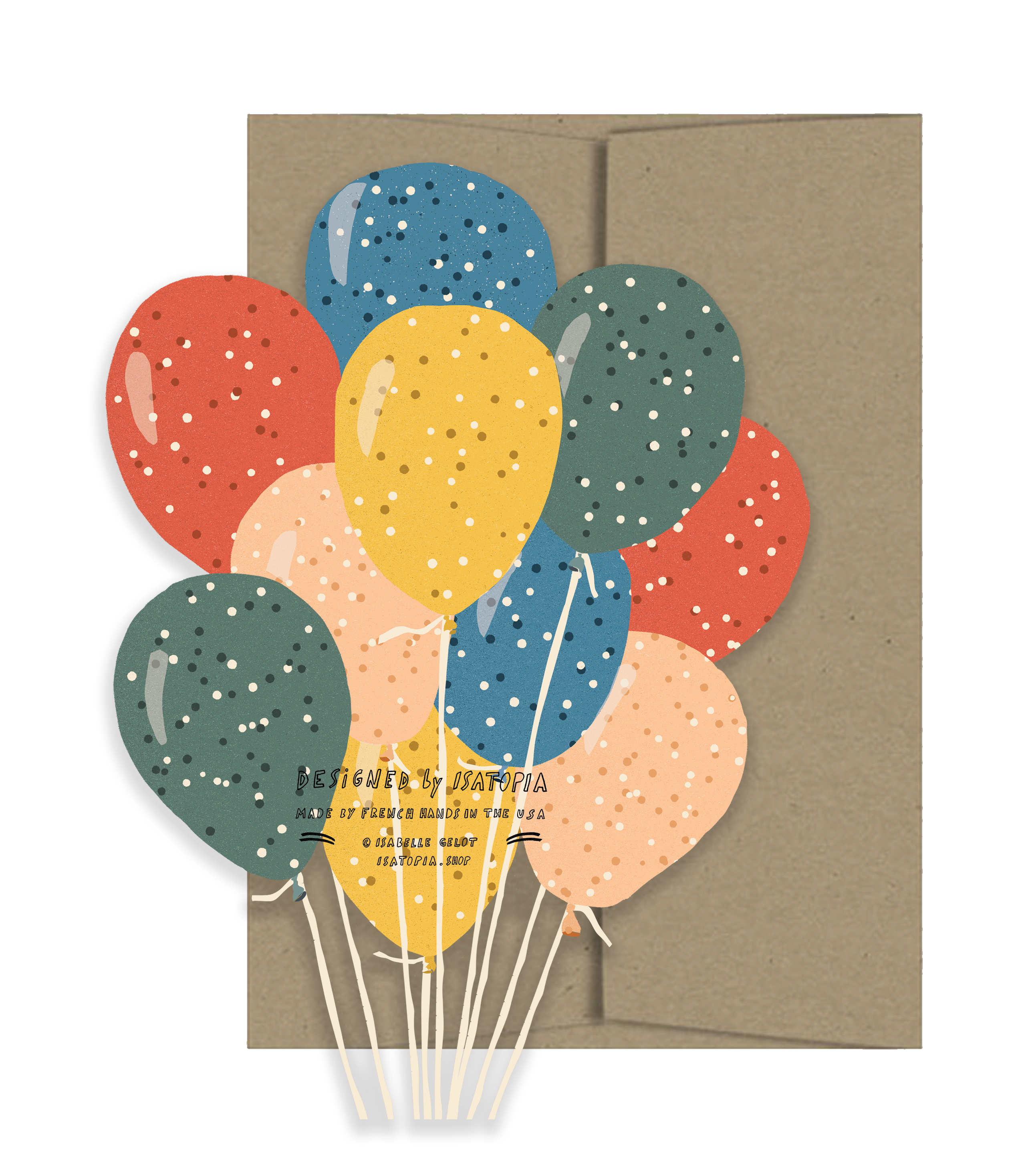 Party Balloons - Die Cut Card-zoom-2