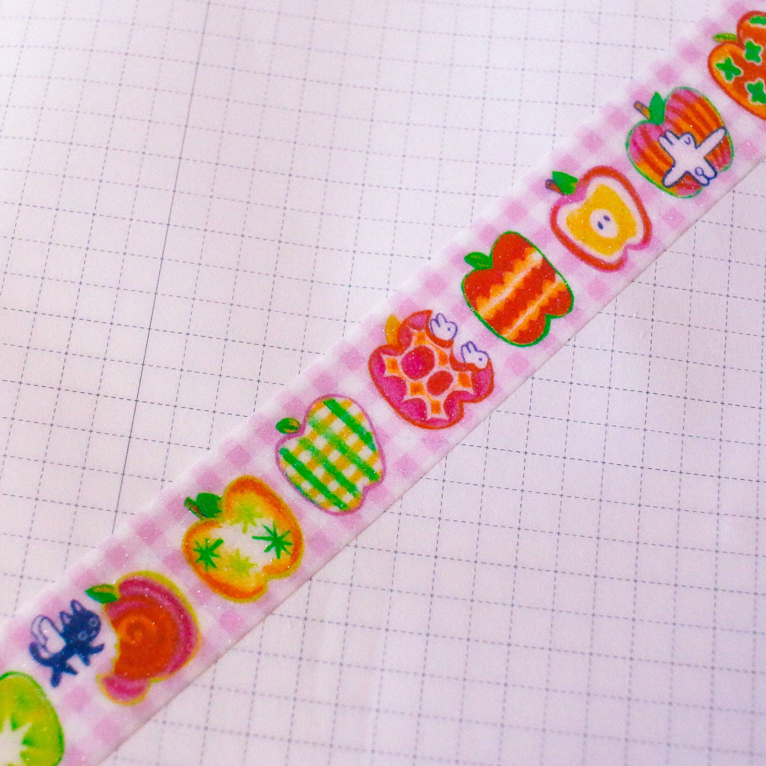 'Special Apples' Glitter Washi Tape