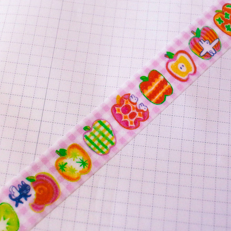 'Special Apples' Glitter Washi Tape-zoom-