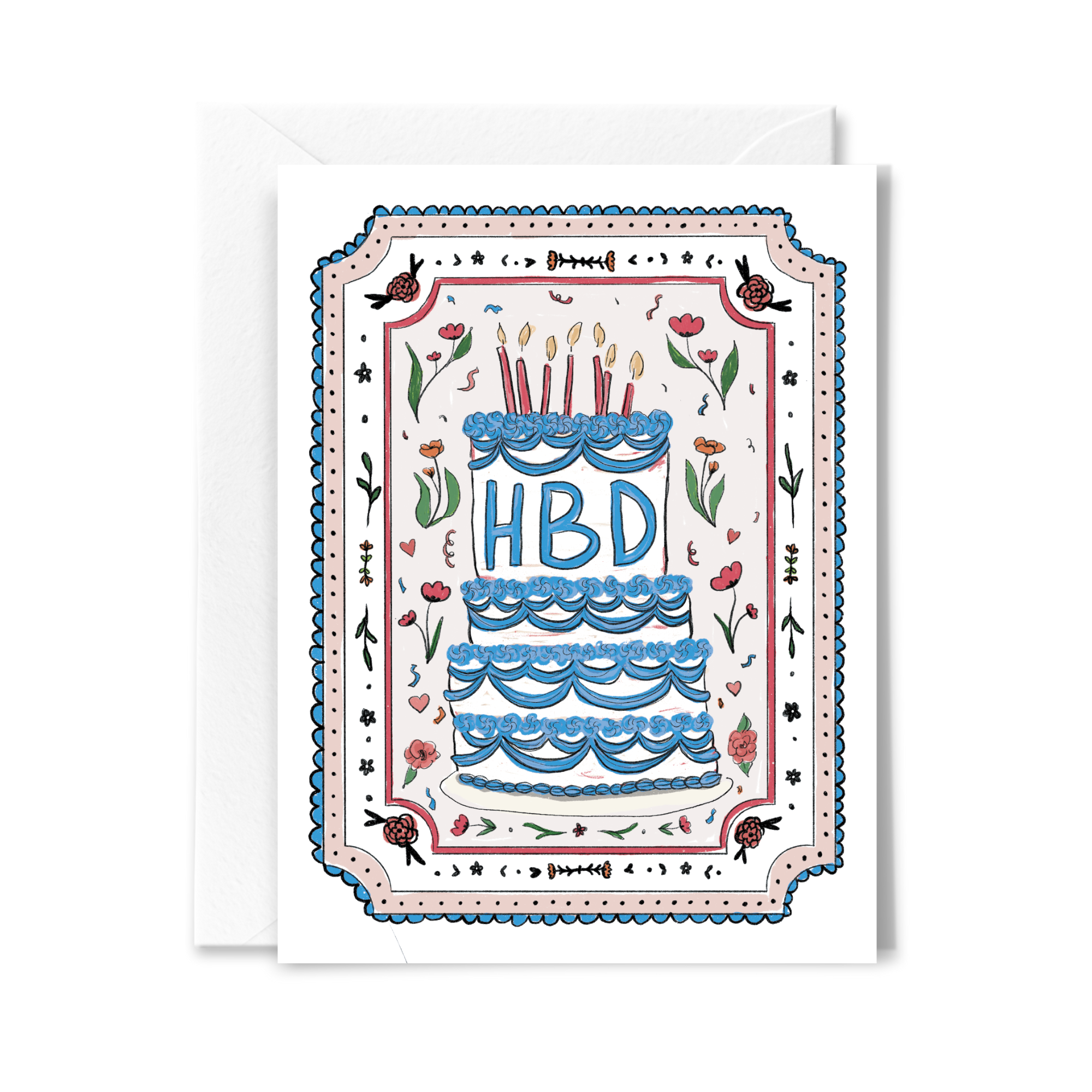 Cake and Confetti Birthday Card-zoom-1