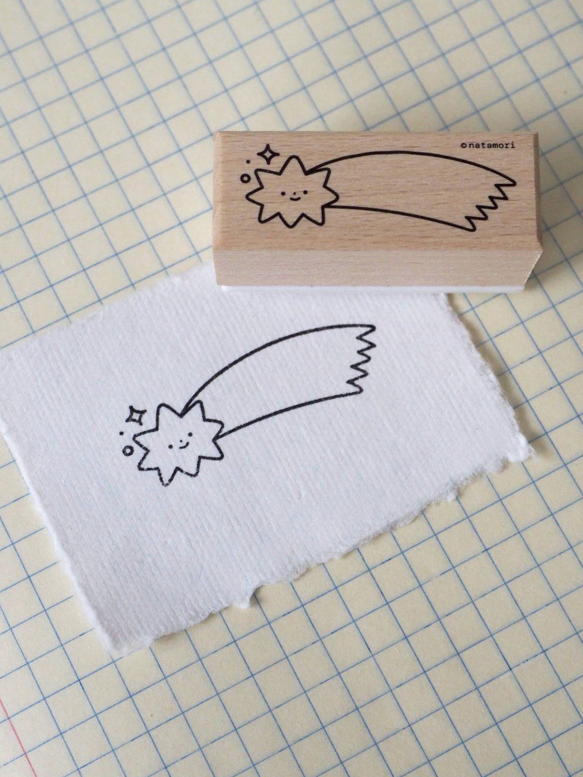 Shooting Star Rubber Stamp-zoom-2