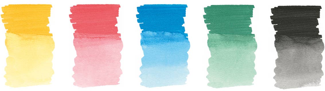 Albrecht Dürer Watercolor Markers, 5 Basic Colors-3