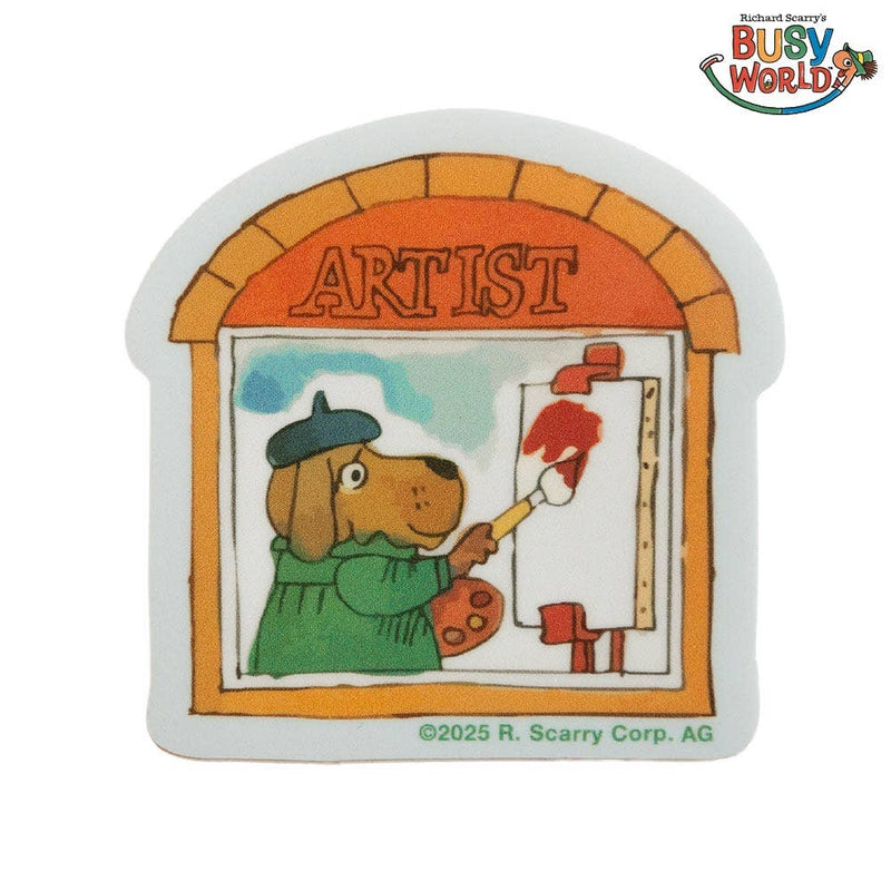 3P4 x Richard Scarry® - Art Shop Sticker-zoom-