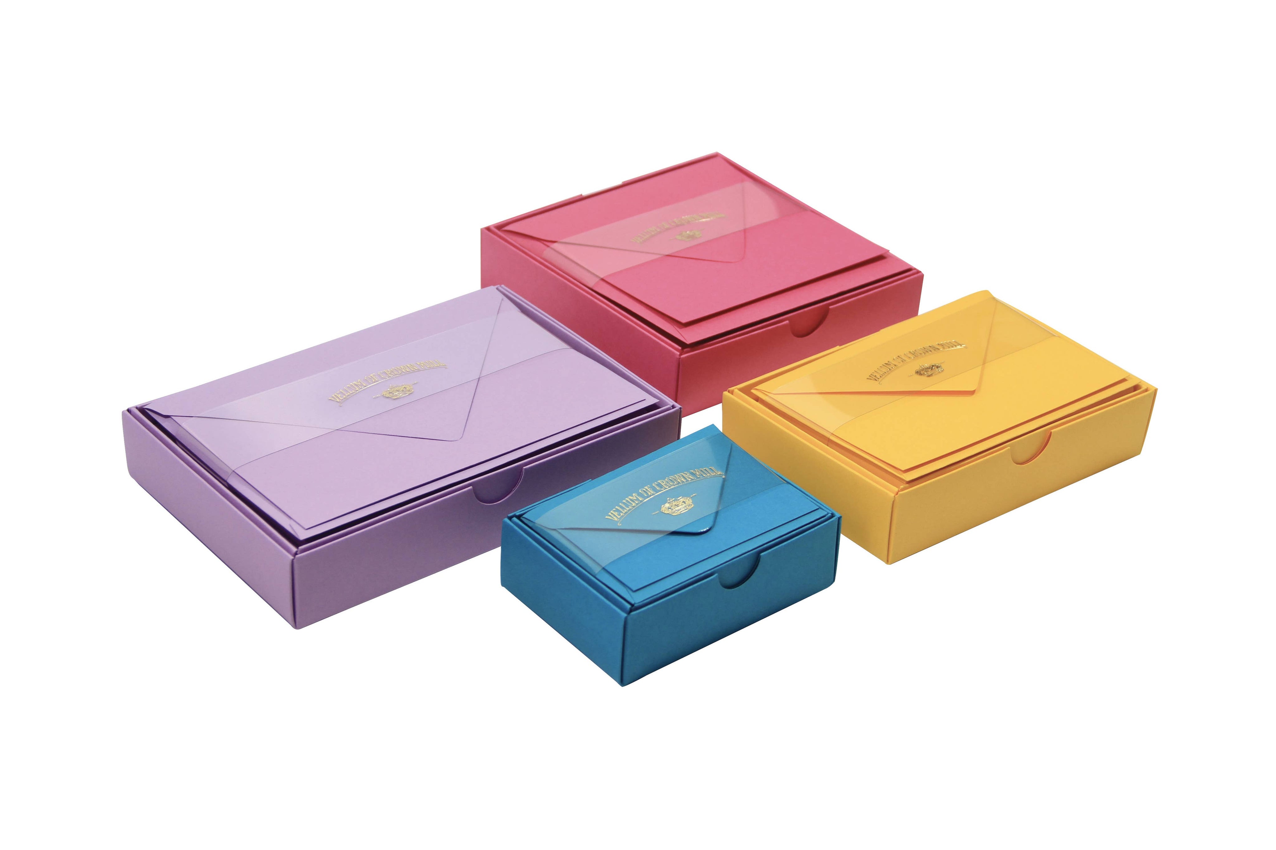 Original Crown Mill Color Vellum Note Card Box-zoom-8