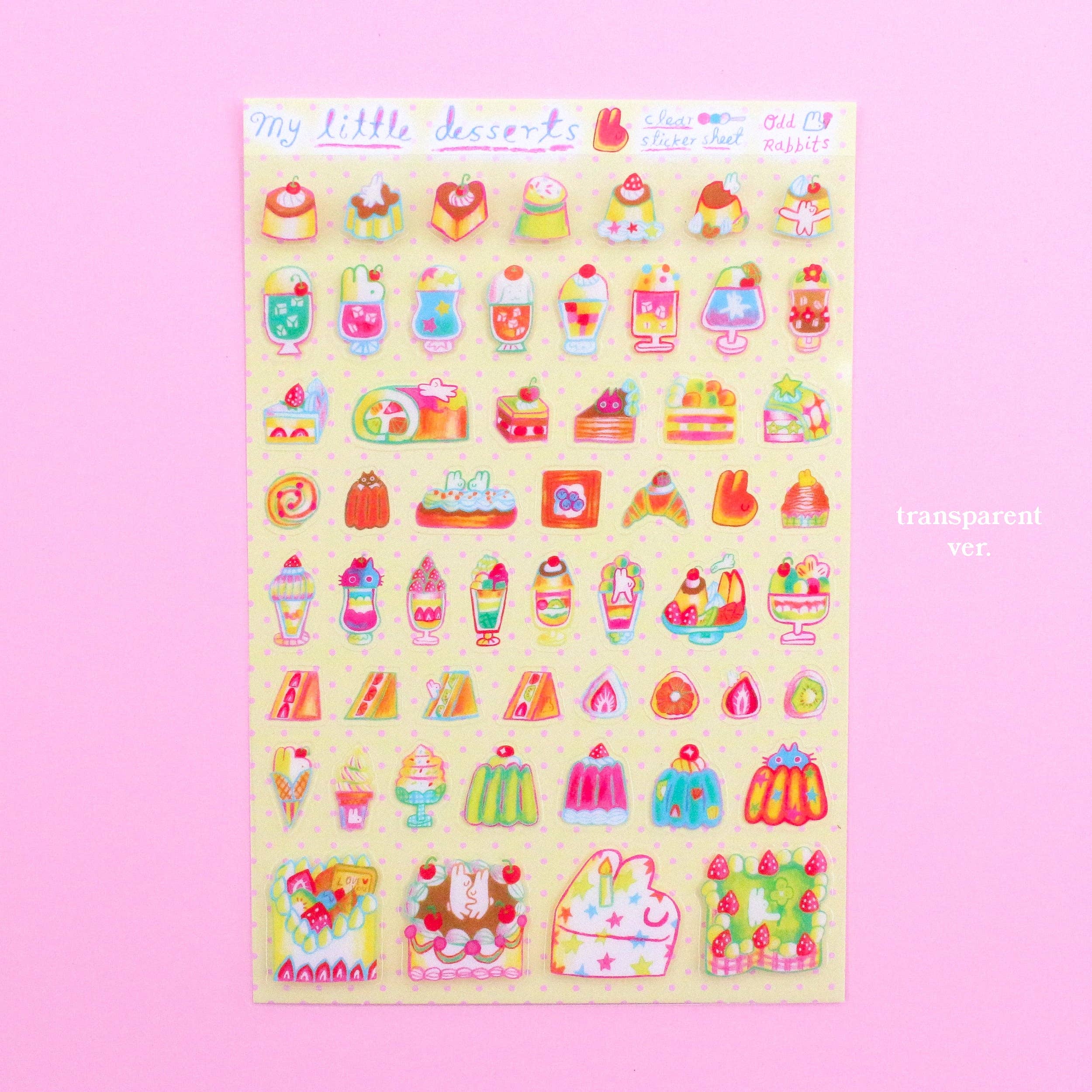 'My Little Dessert' A6 Sticker Sheet-zoom-1