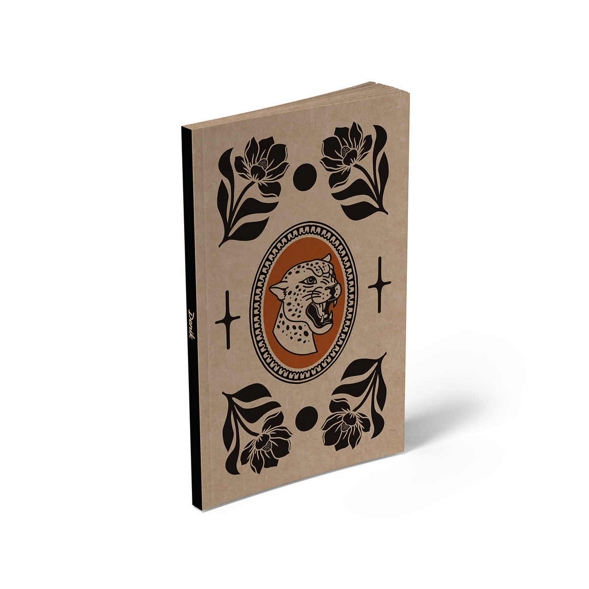 Leopard Florals Kraft Classic Layflat Notebook-6