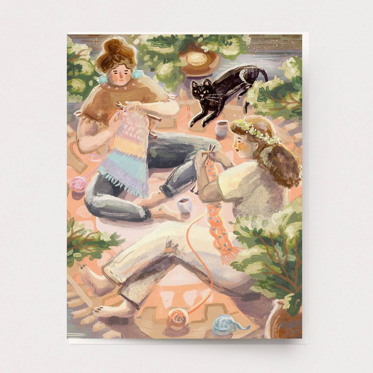 Knitting Party Card
