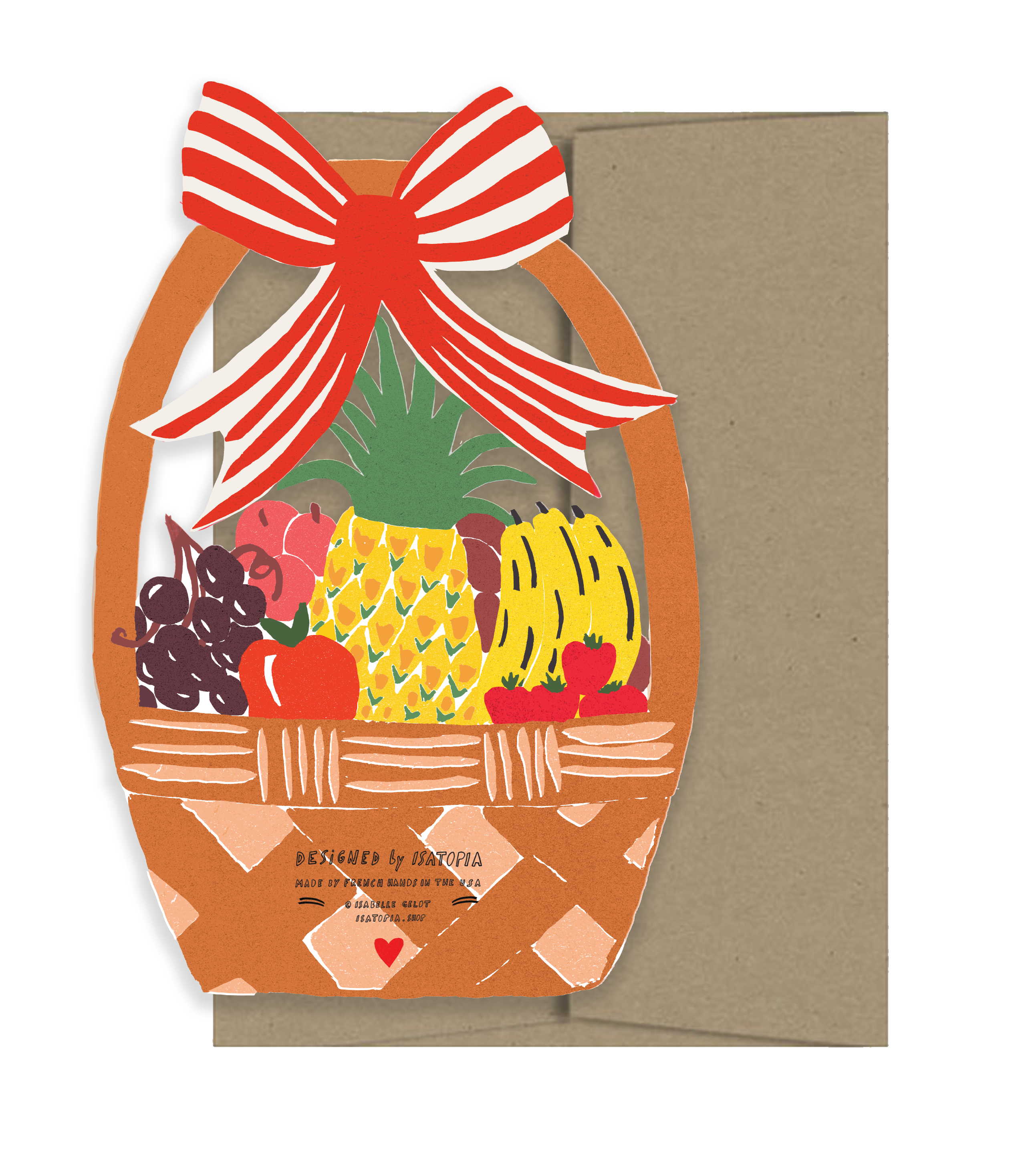 Fruit Basket - Die Cut Card-zoom-2