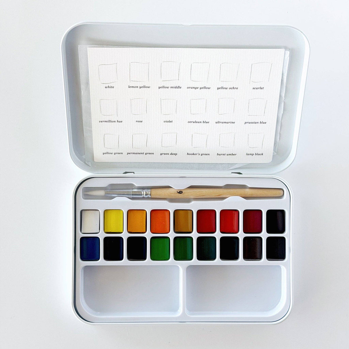 Watercolor Paint Set 18 colors (with brush)-zoom-1