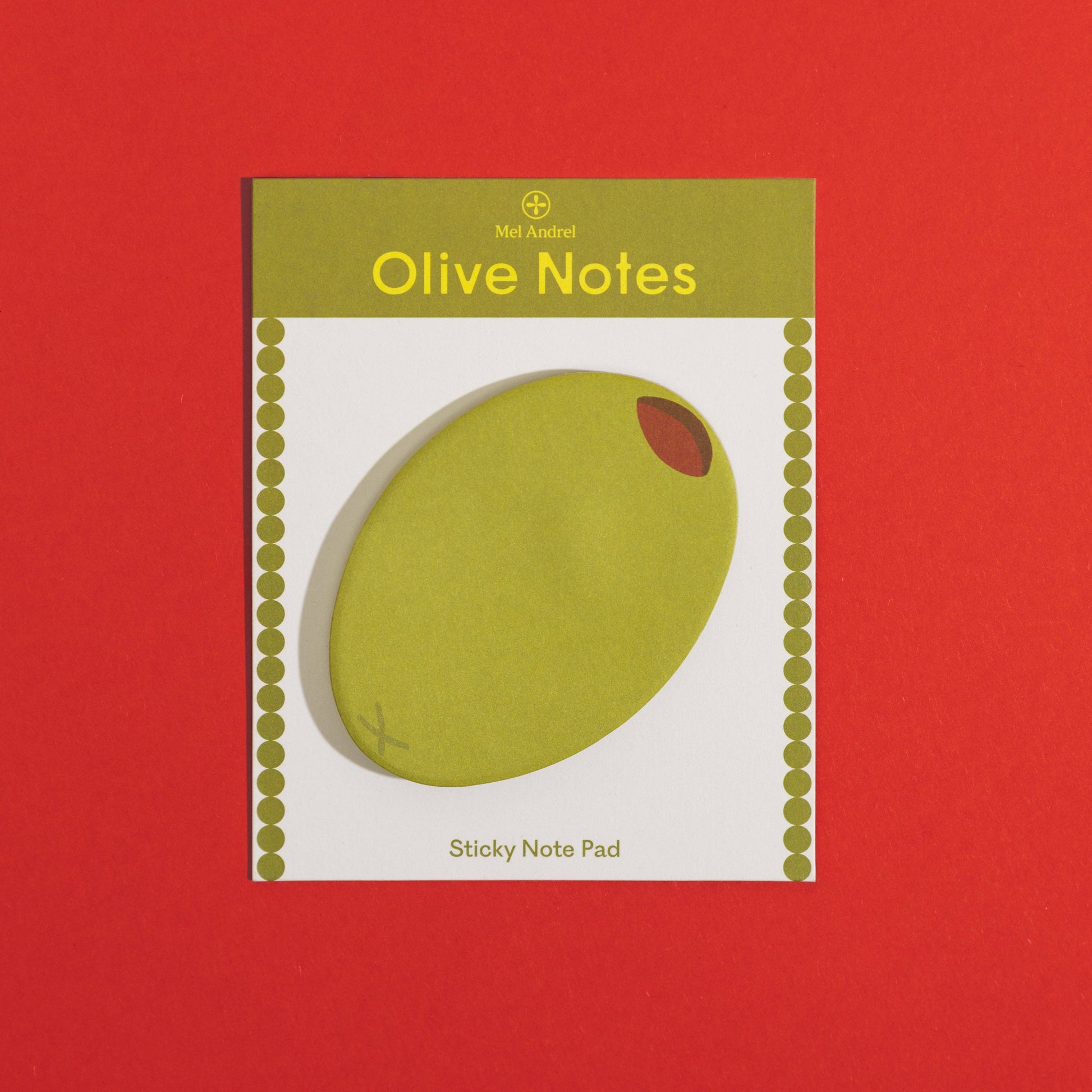 Olive Die-cut Sticky Notes-1