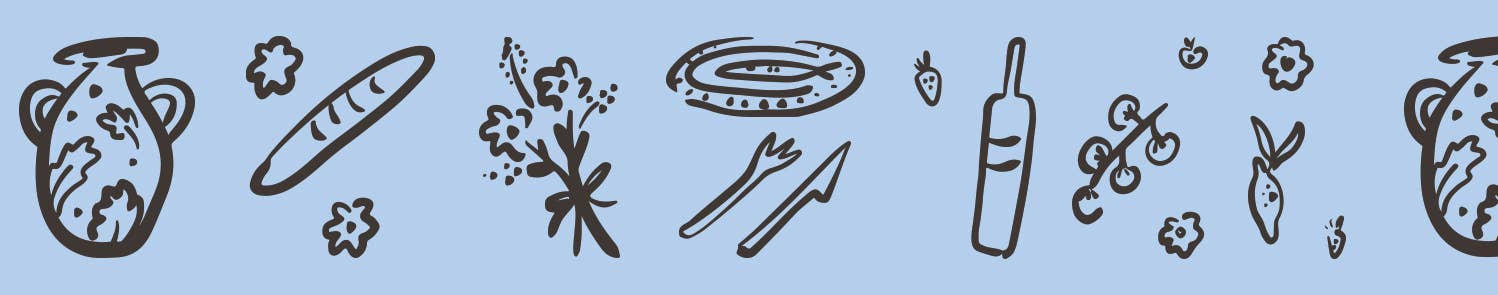 A La Table In Blue Washi Tape-zoom-3
