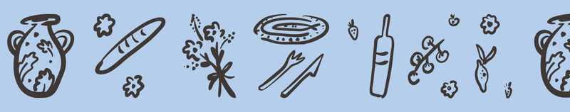 A La Table In Blue Washi Tape-zoom-