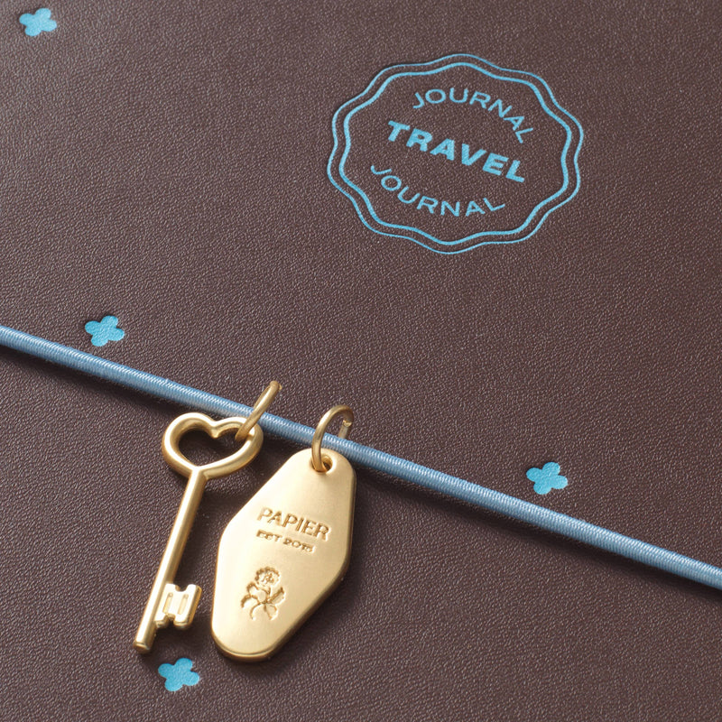 Guided Travel Journal, A5 Softcover - Travel Stamp-zoom-