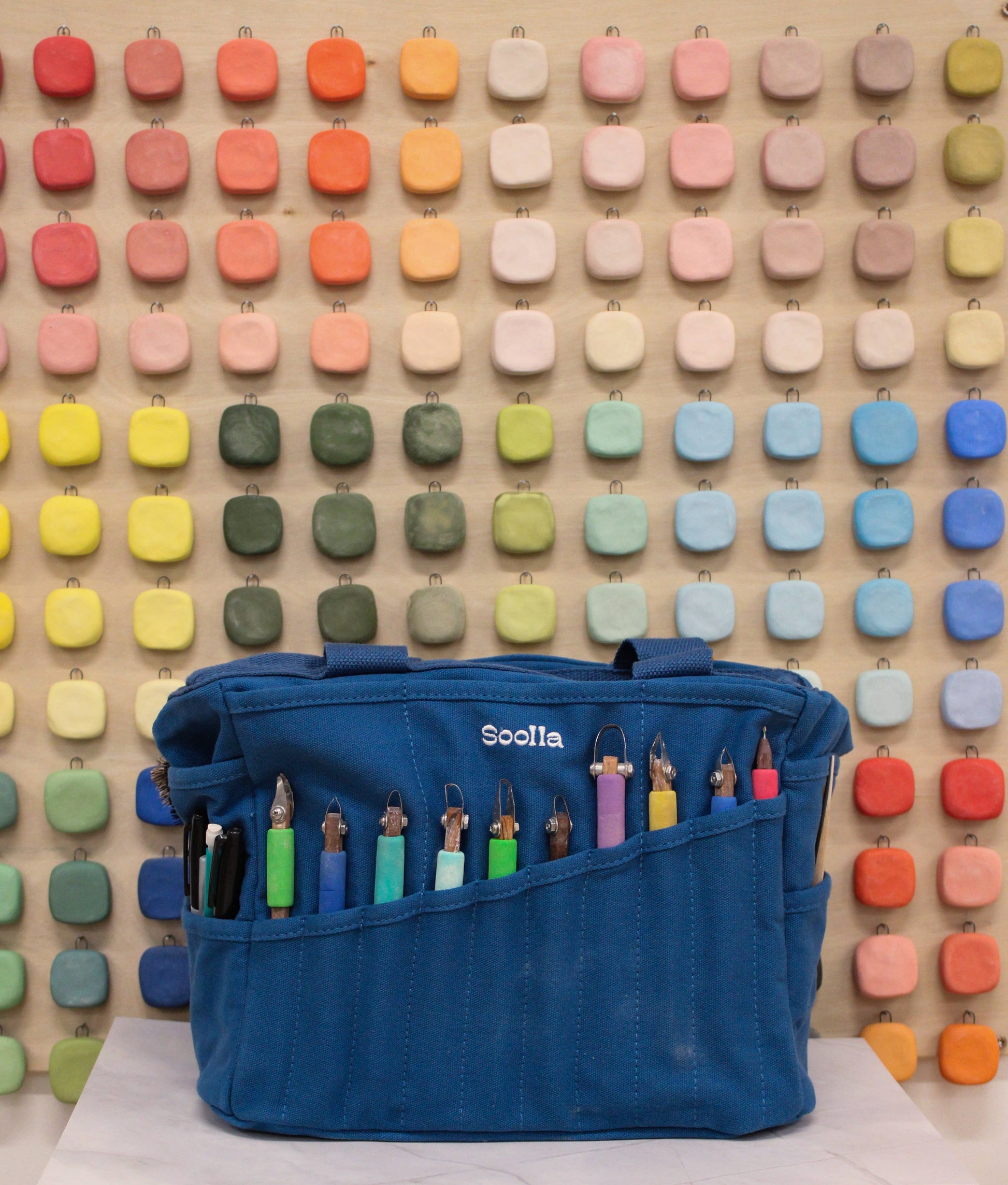 Soolla Studio Artist Bag, Blueberry Bliss, Pottery Tool Bag-2