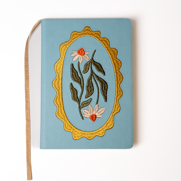 Daisy Frame Embroidered Notebook-zoom-4