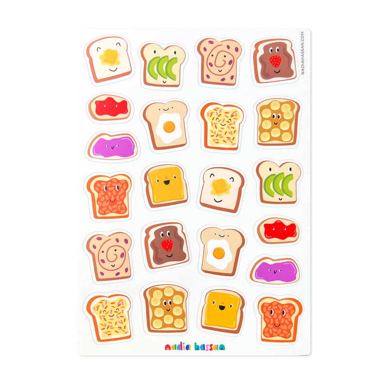 Make A Toast 5x7 Sticker Sheet-zoom-