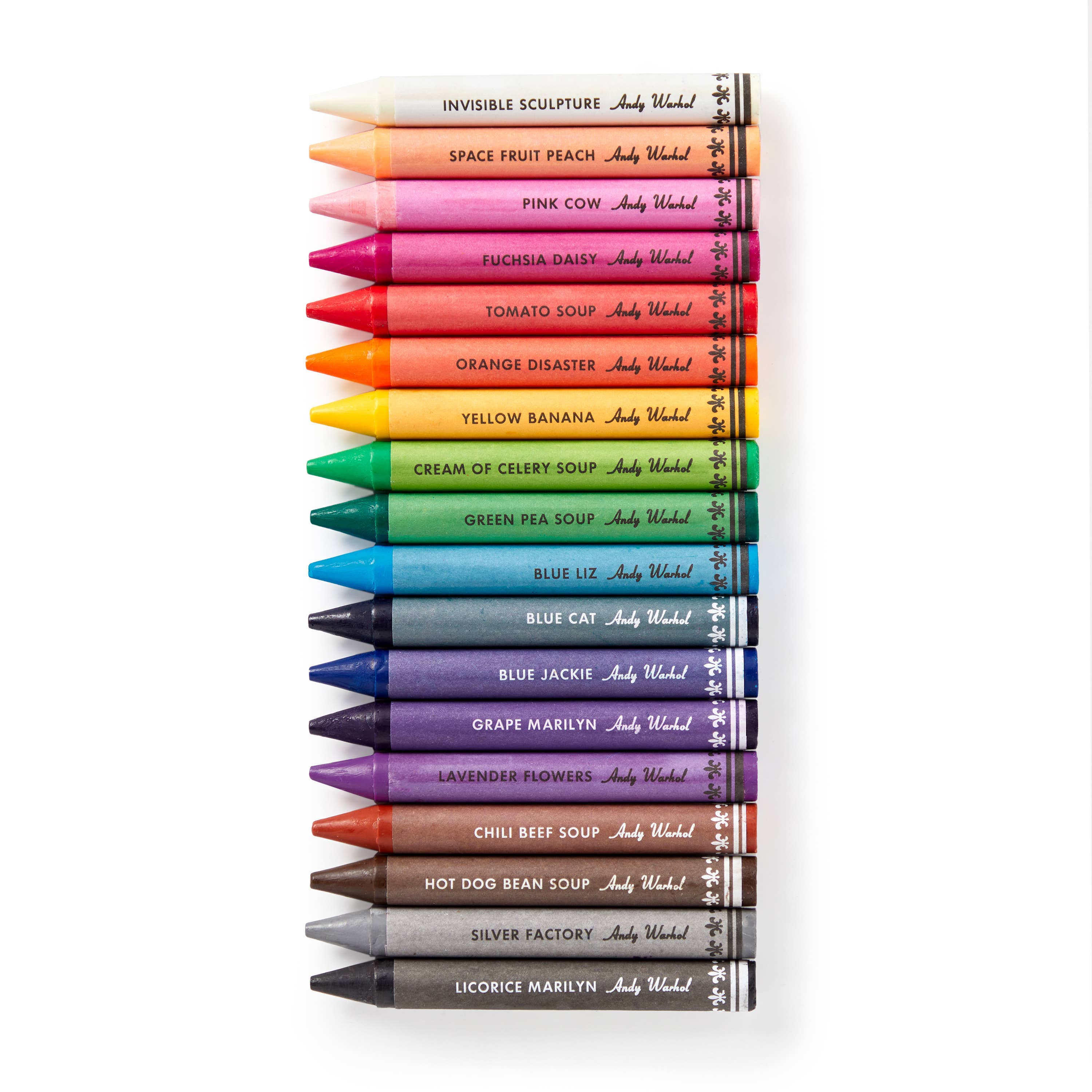 Andy Warhol Soup Can Crayons + Sharpener-zoom-2
