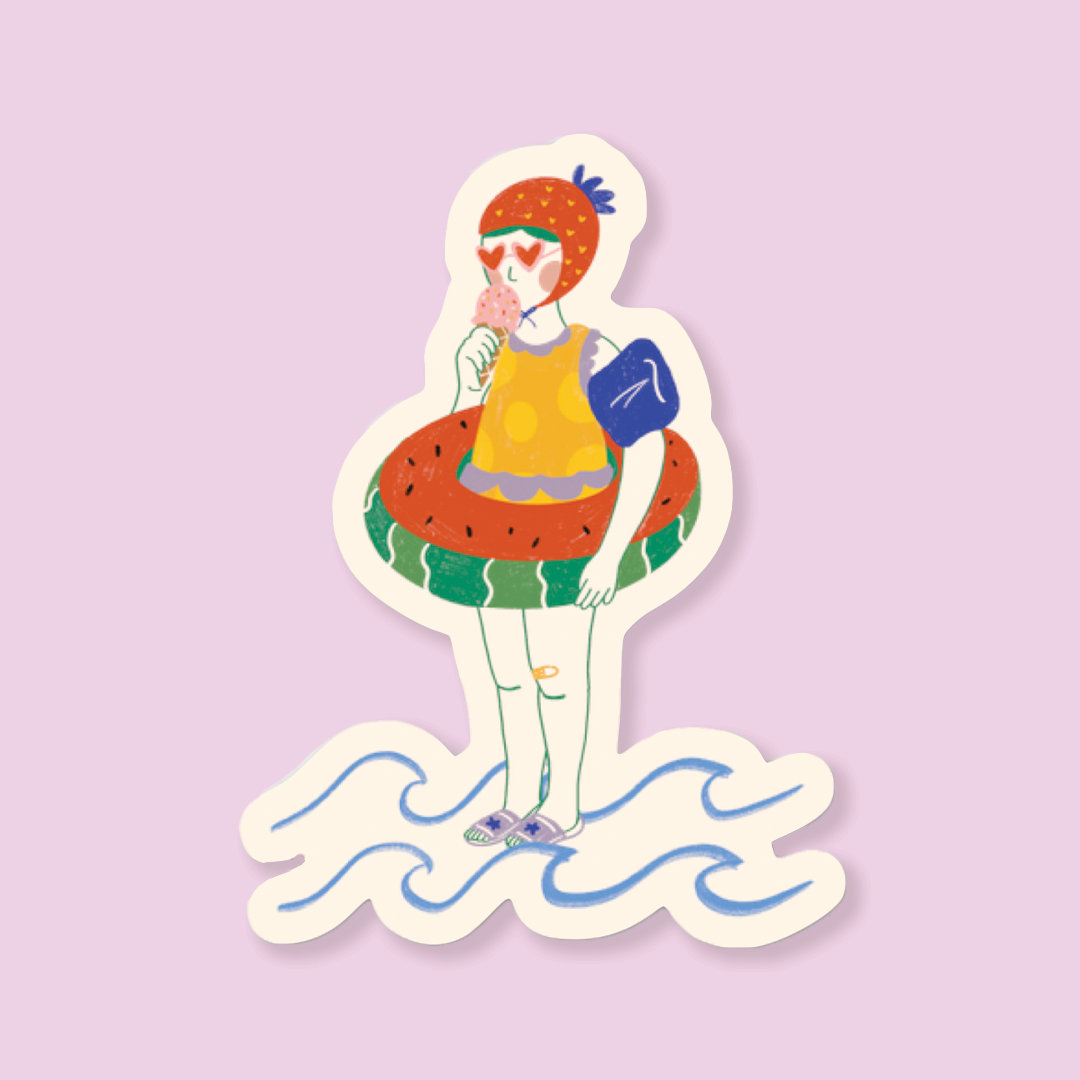 Pool Day Sticker-1
