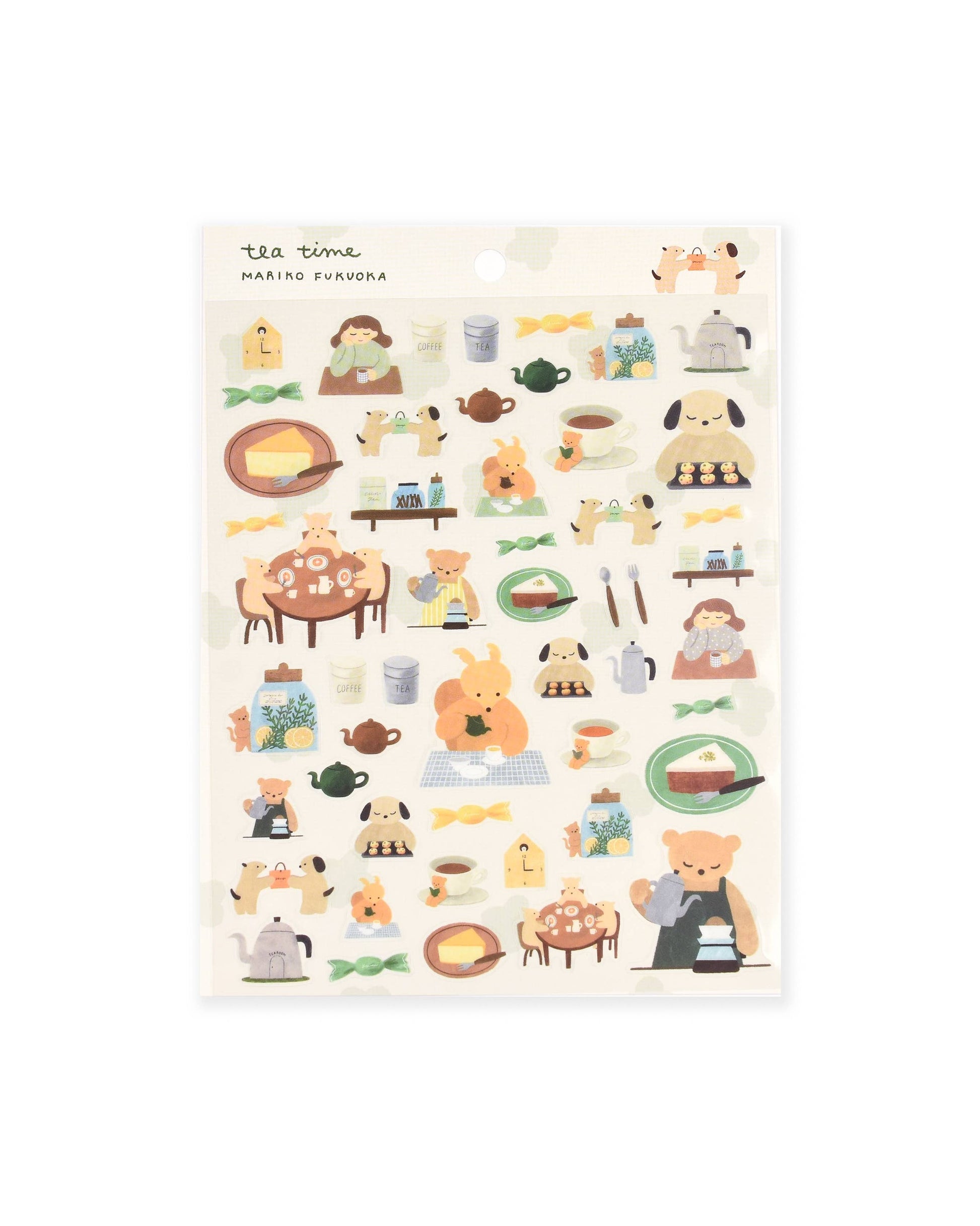 Clear Sticker Sheet - Tea Time-1