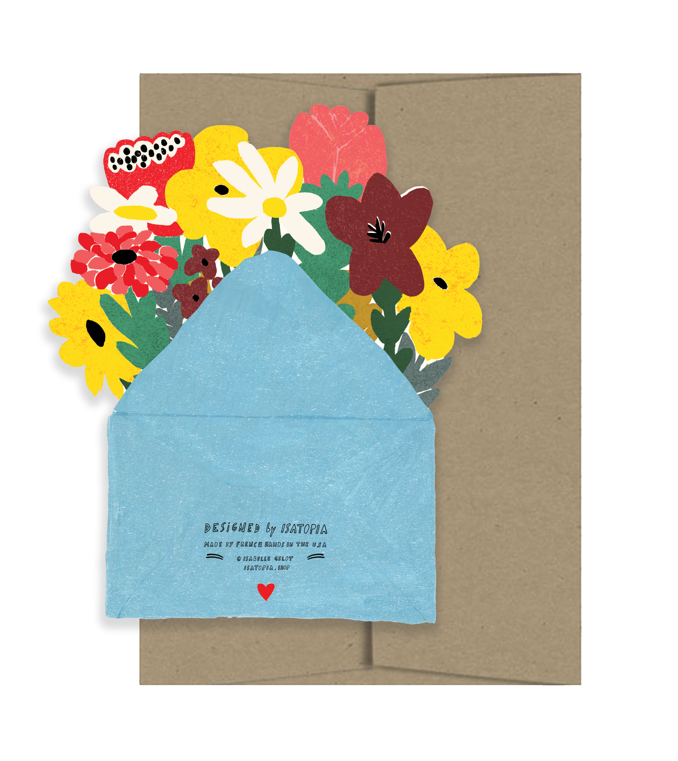Thank You with Flowers Die Cut Card