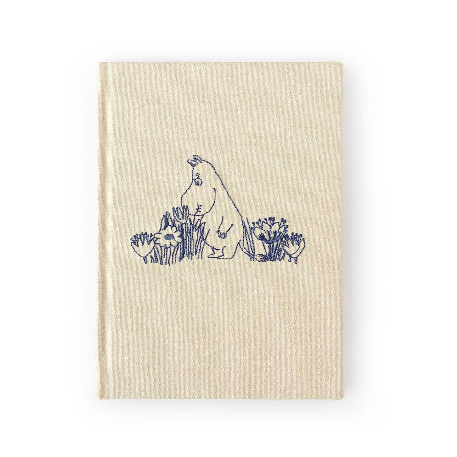 3P4 x Moomin® - Moomintroll Garden Embroidered Journal-zoom-1