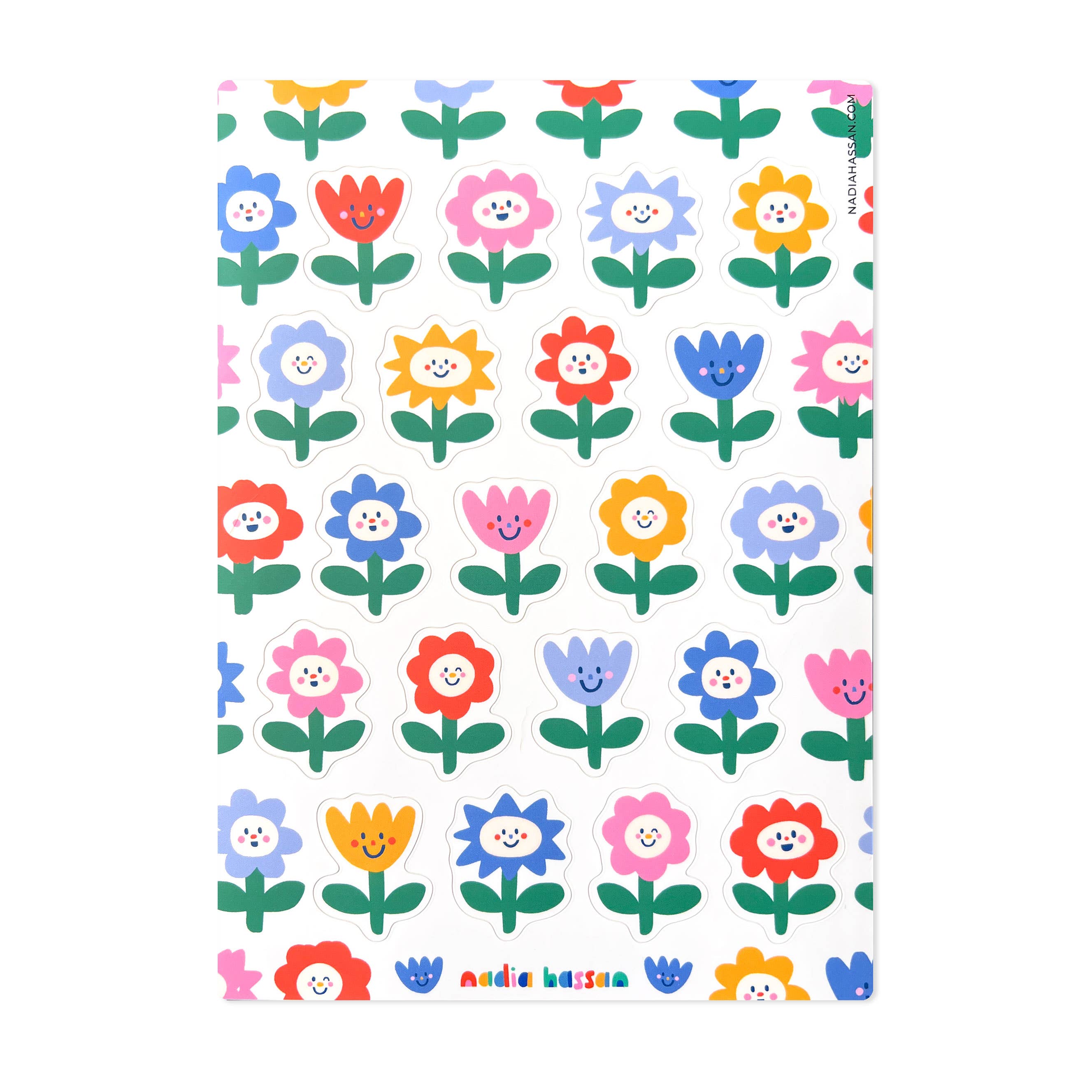 Flower Friends 5x7 Sticker Sheet