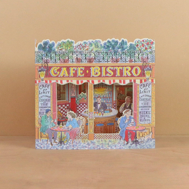 Parisian Café 3D Die-Cut Greeting Card-zoom-