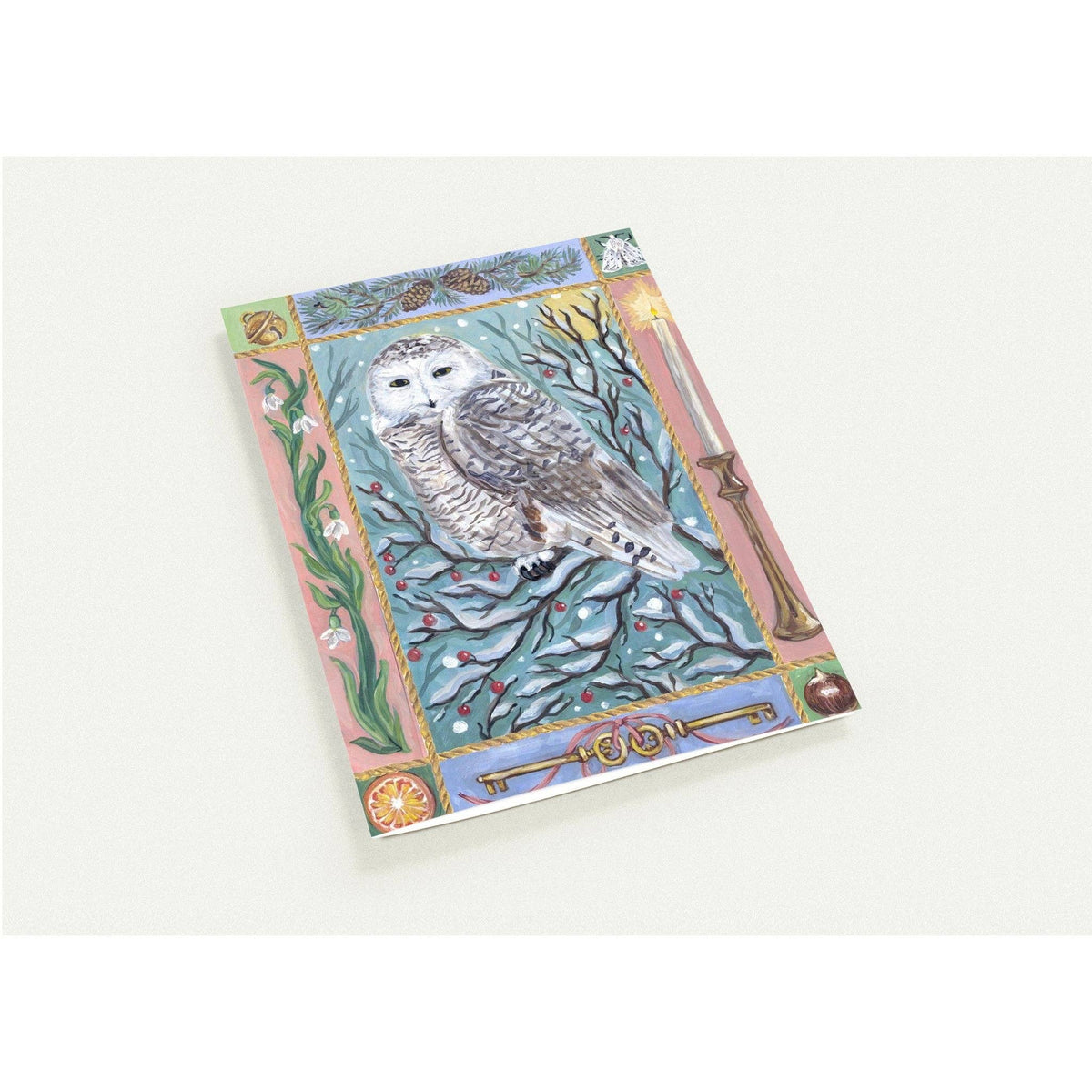 Holiday Owl Greeting Card