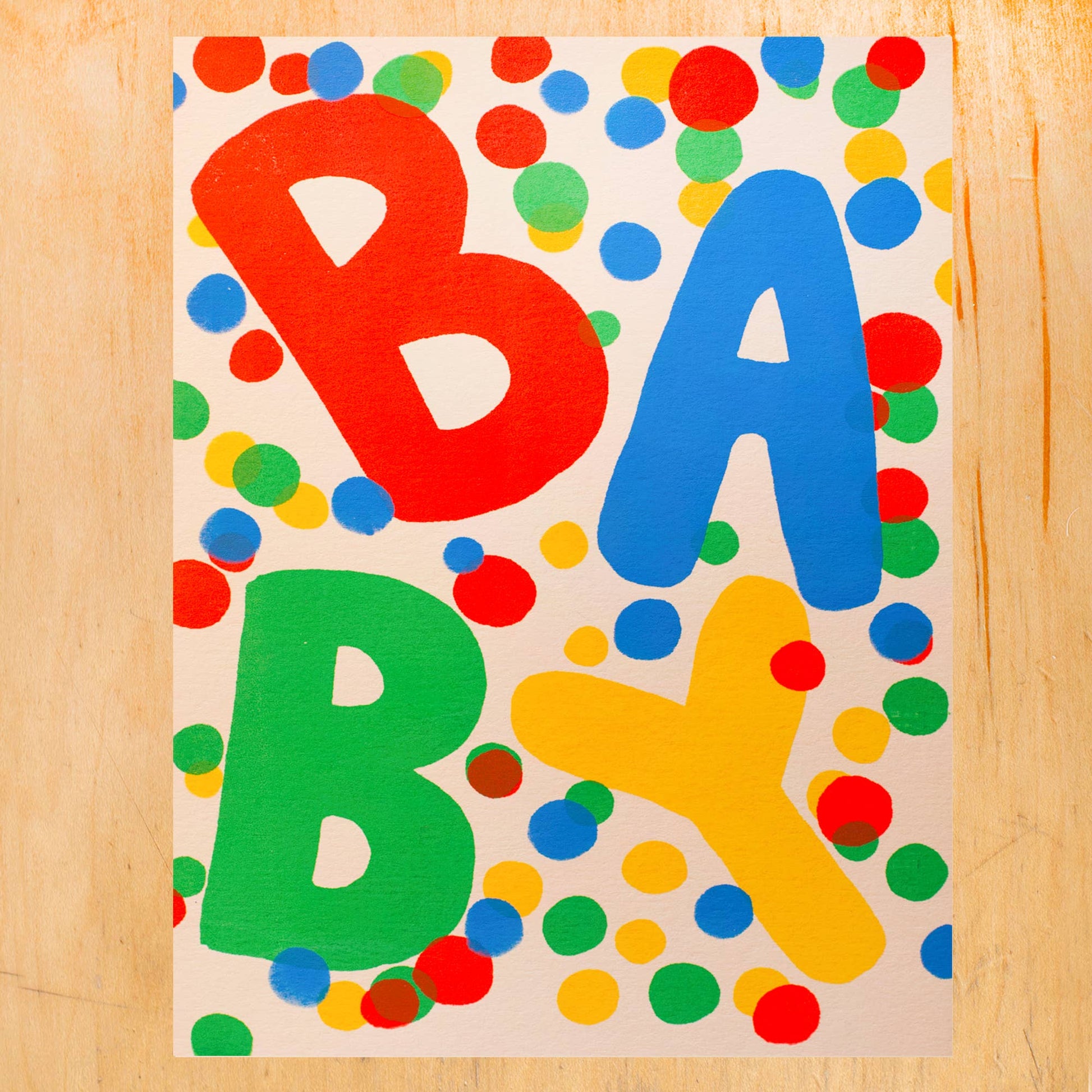 Baby Dots Greeting Card-1