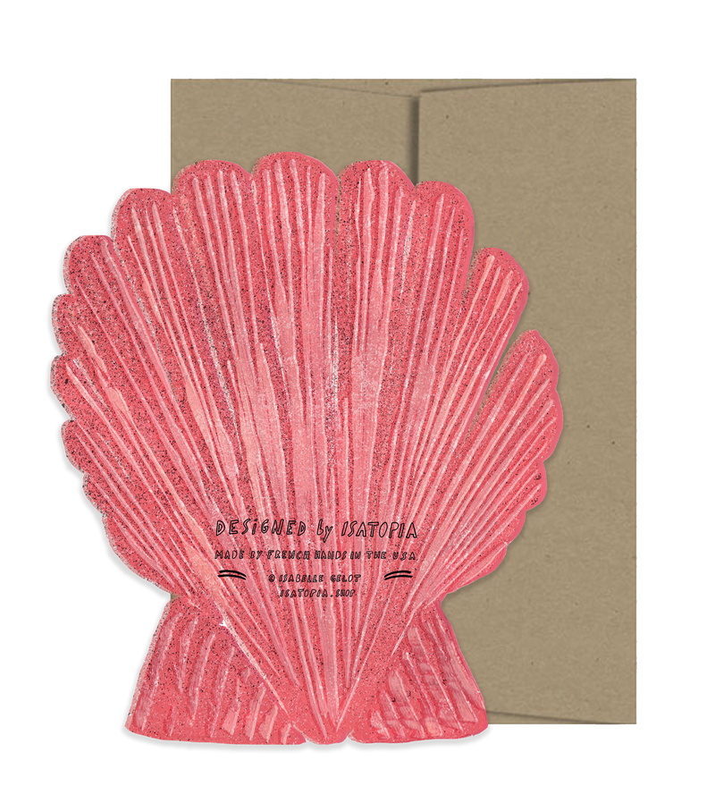 Seashell Die Cut Card - Seaside Collection-zoom-