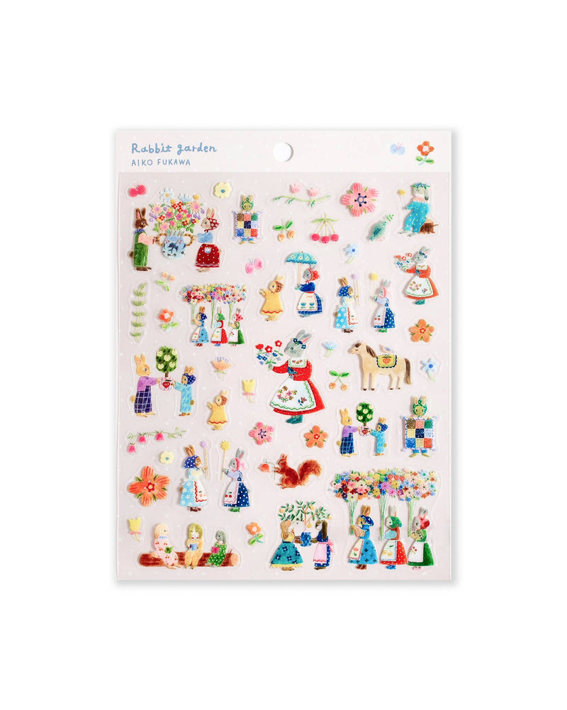 Clear Sticker Sheet - Rabbit Garden-zoom-