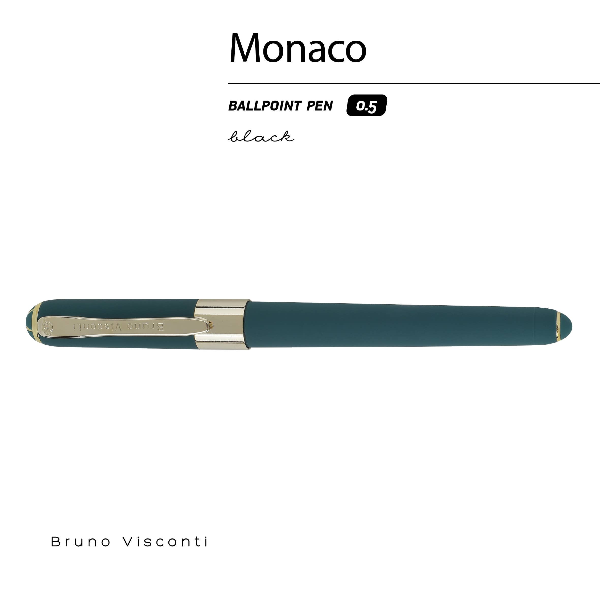 Monaco Collection Forest Green Ballpoint Pen-zoom-3