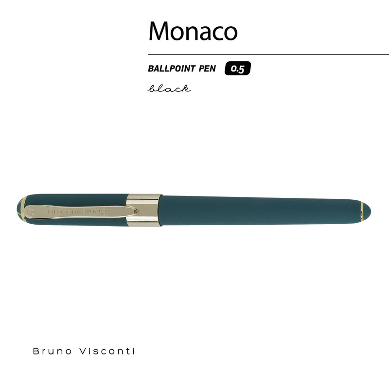 Monaco Collection Forest Green Ballpoint Pen-zoom-