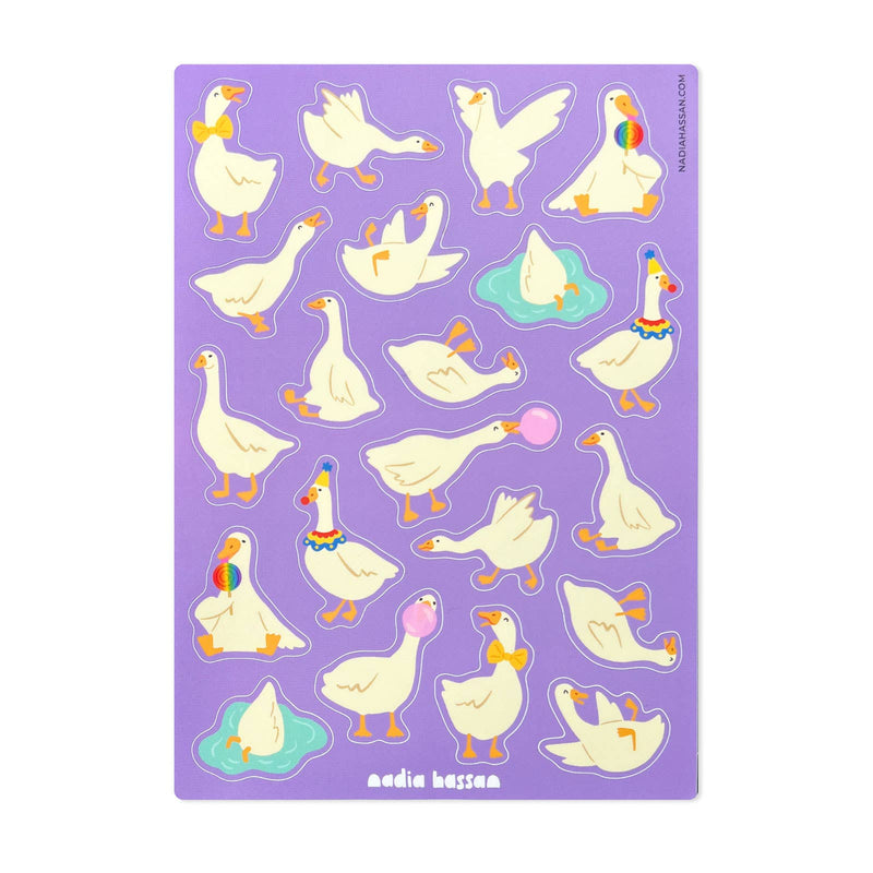 Silly Goose 5x7 Sticker Sheet-zoom-