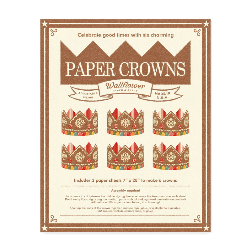 Gingerbread Paper Crowns-zoom-