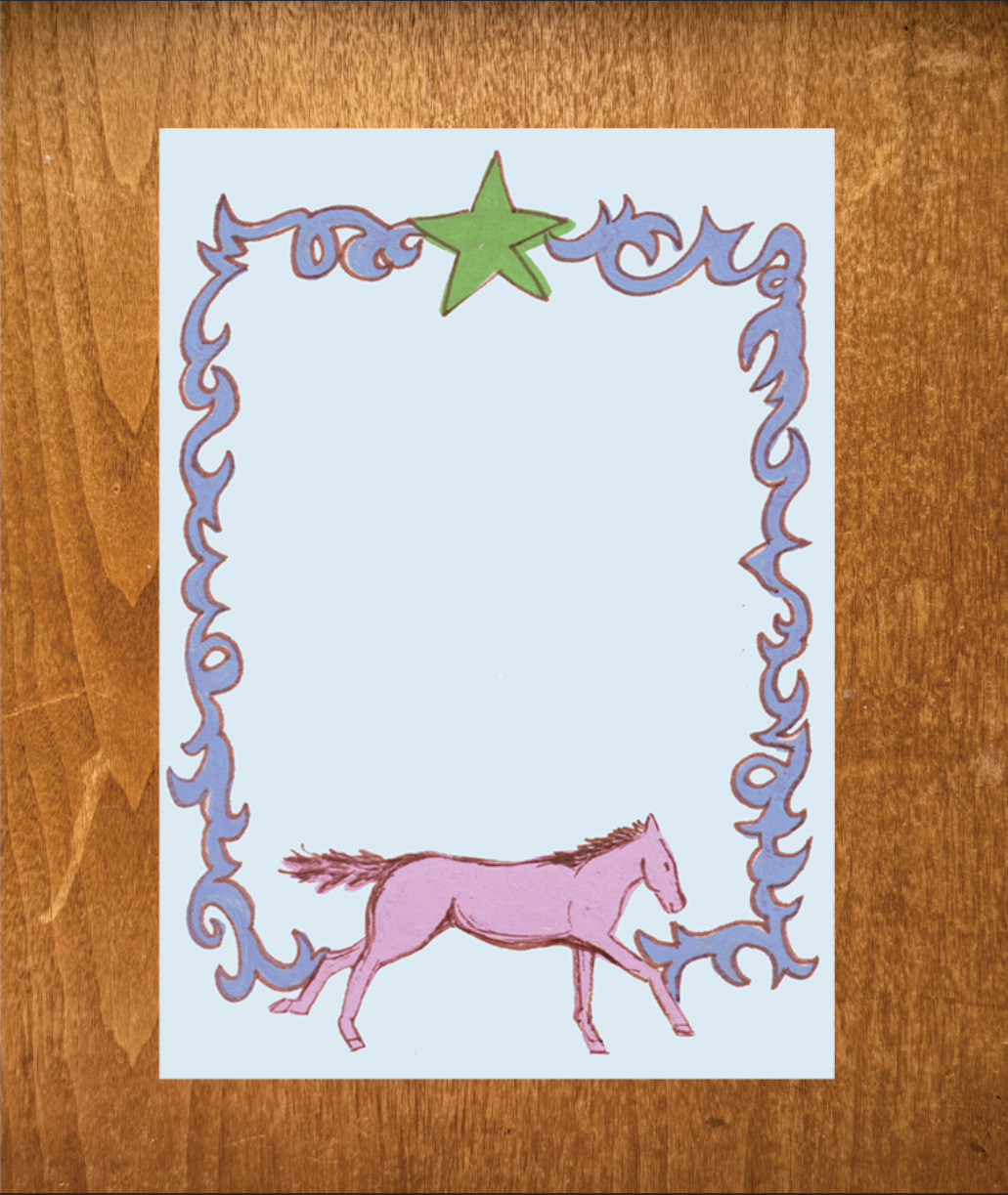 Western Horse Notepad-zoom-1
