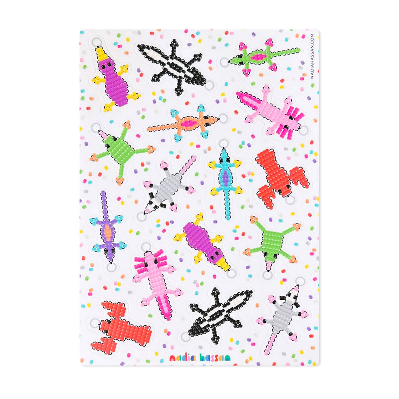Bead Buddies 5x7 Sticker Sheet-zoom-