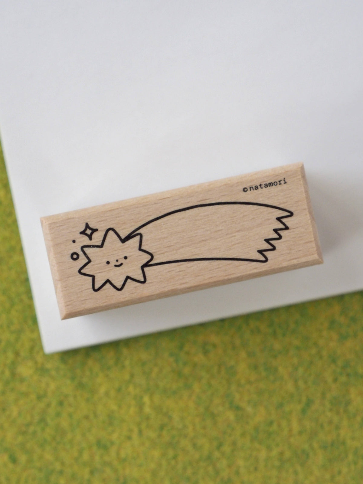 Shooting Star Rubber Stamp-1
