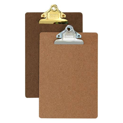 Old School Clipboard/ A4/ Gold Clip-zoom-