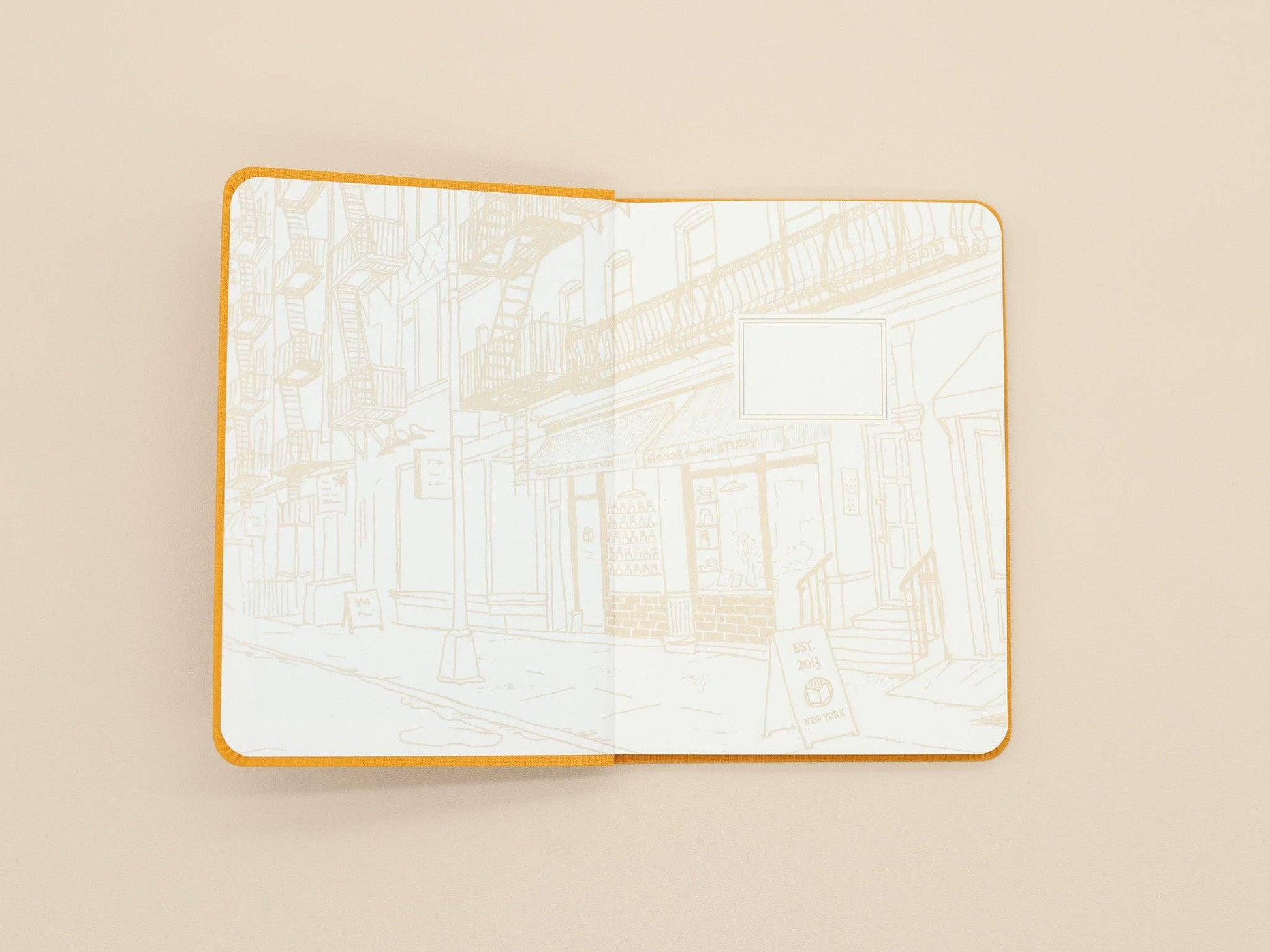 Goods for the Study Flexi Linen Journal - Turmeric-2