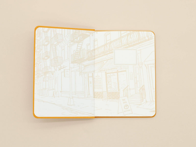 Goods for the Study Flexi Linen Journal - Turmeric-zoom-