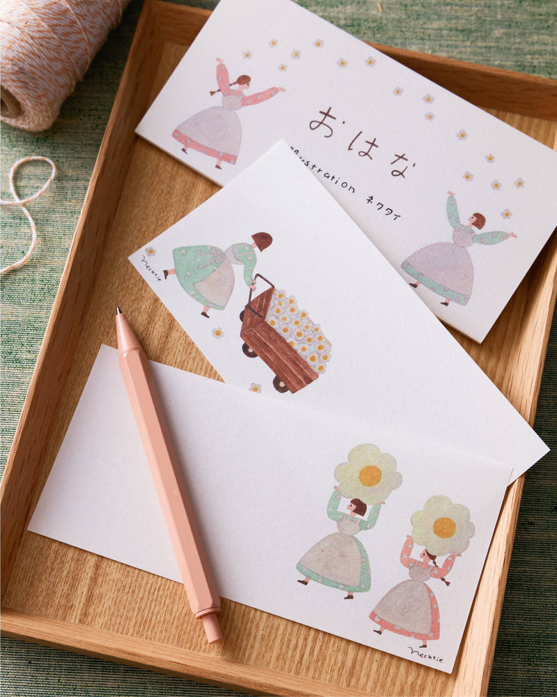 Writing Pad - Flower/おはな-zoom-