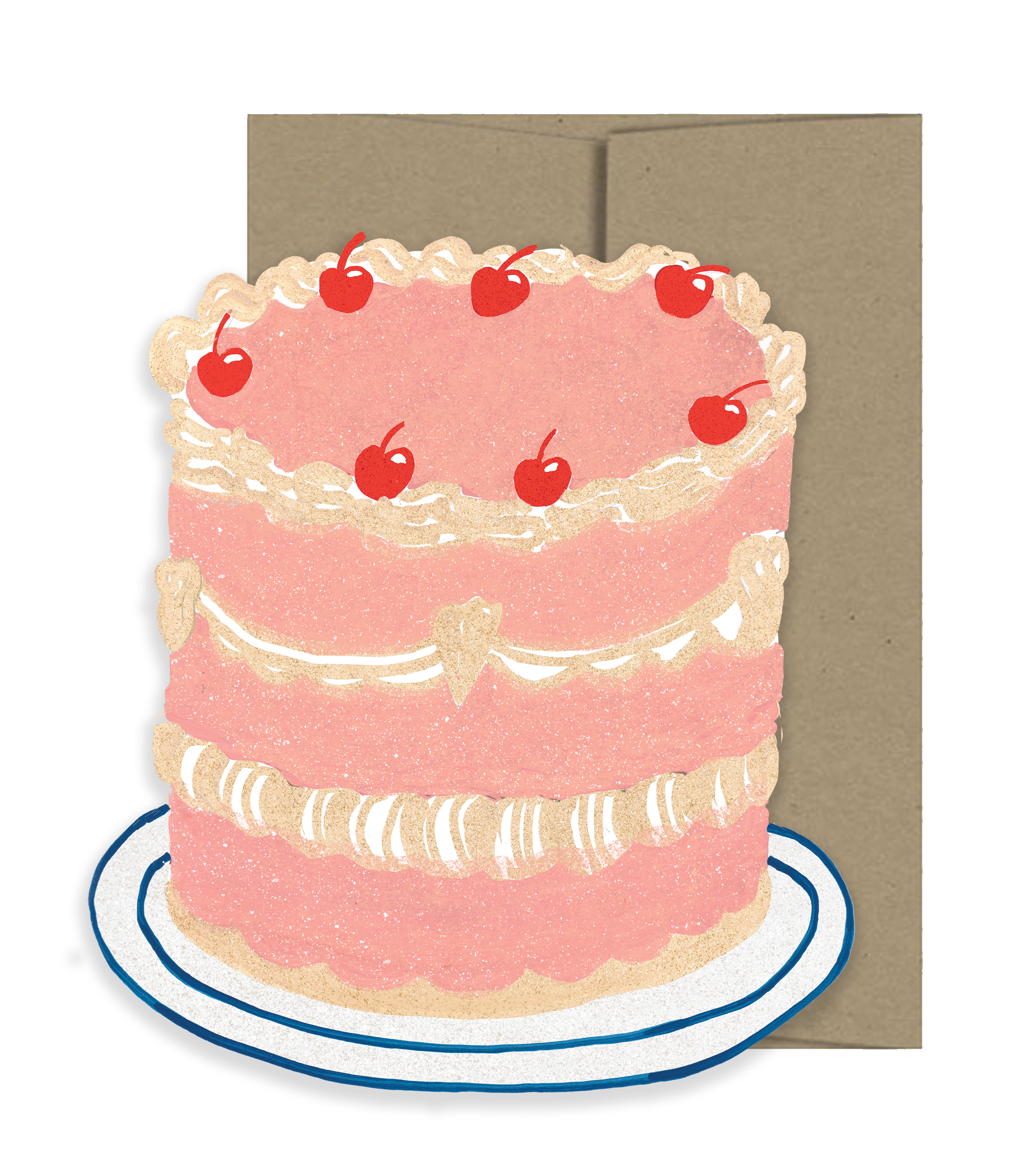Party Cake Die Cut Card-zoom-1