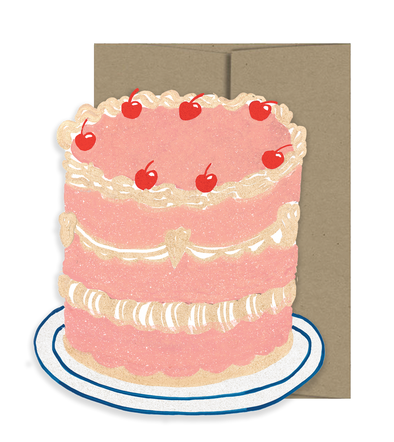Party Cake Die Cut Card-zoom-