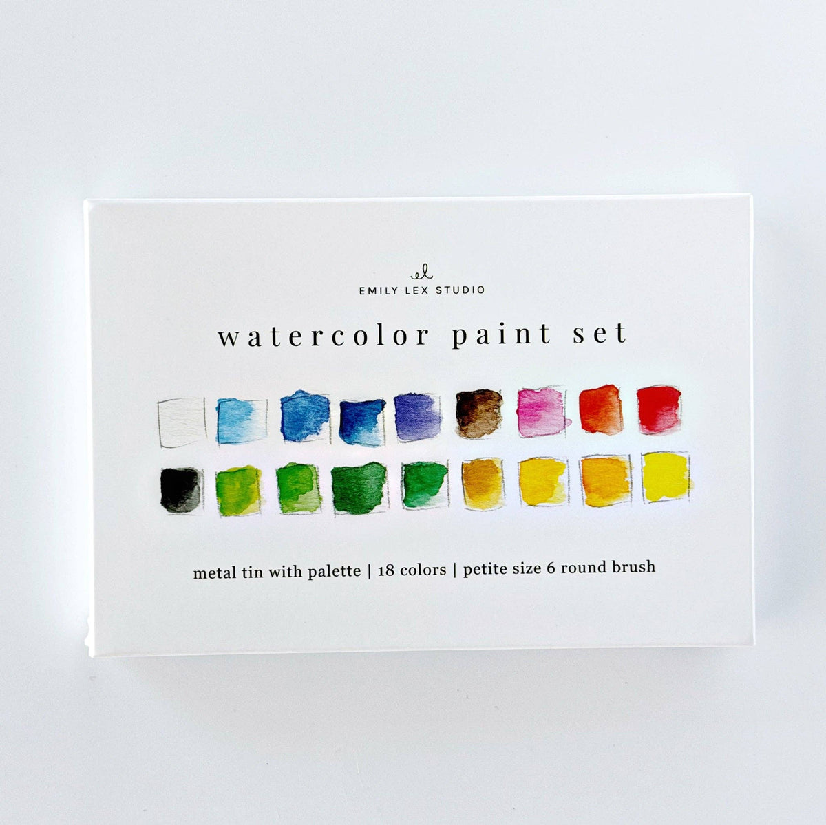 Watercolor Paint Set 18 colors (with brush)-7