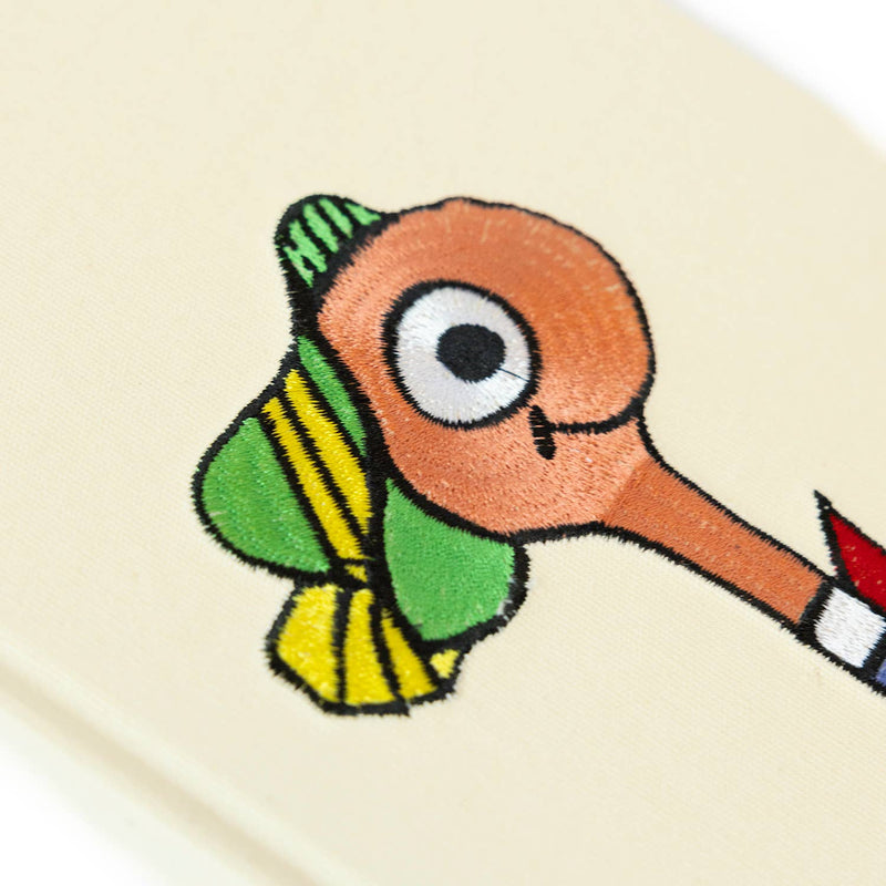 3P4 x Richard Scarry® - Lowly Worm Embroidered Journal-zoom-