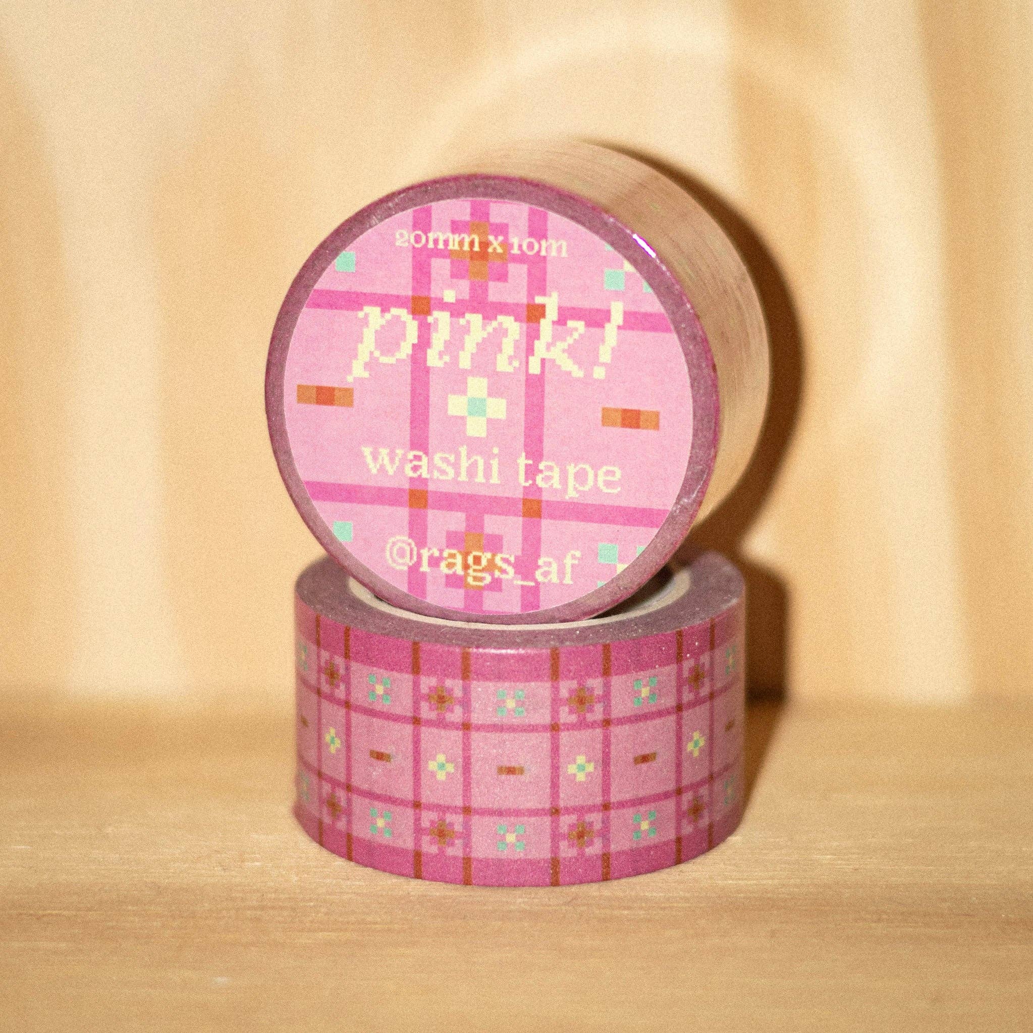 Pink Patterned! Washi Tape-zoom-1