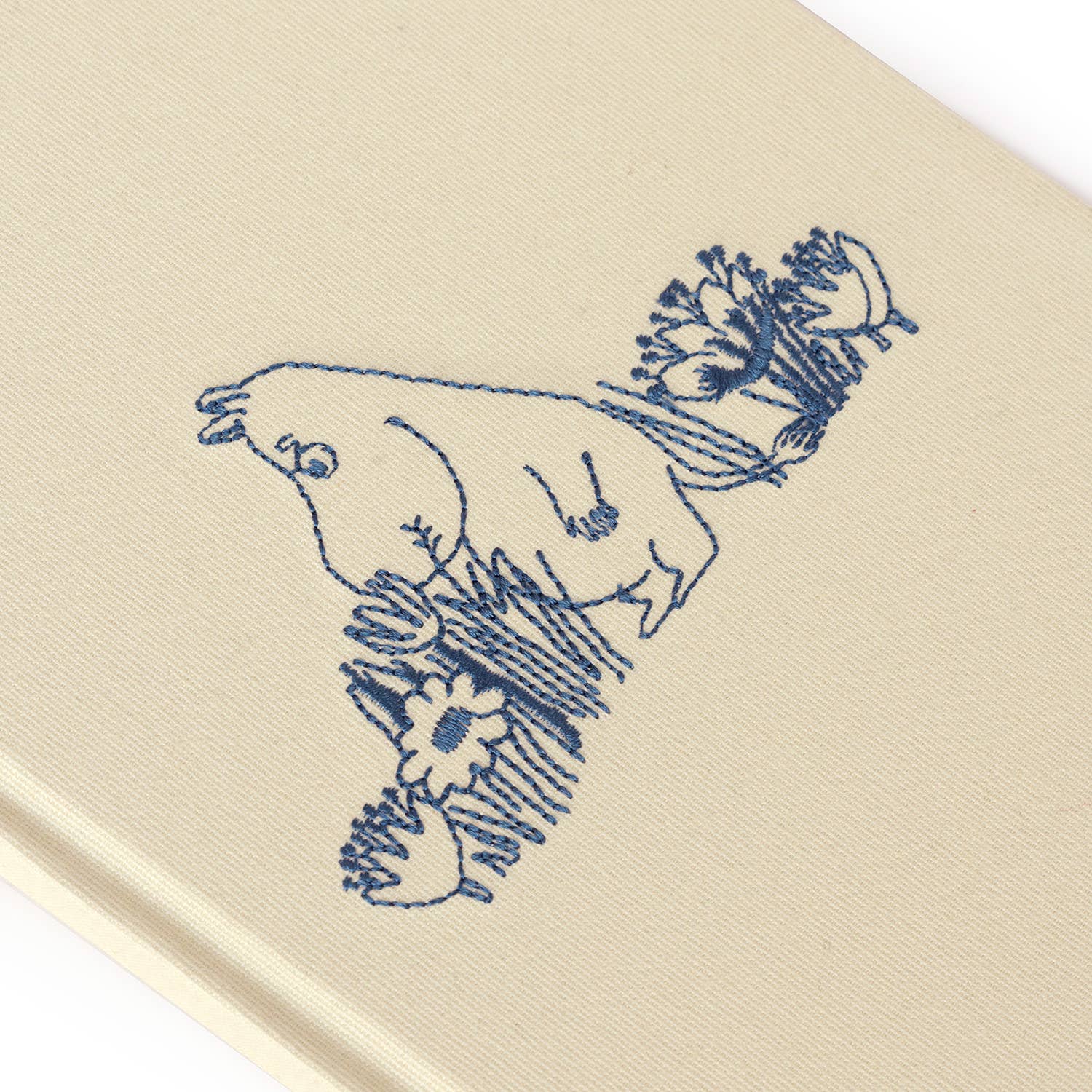 3P4 x Moomin® - Moomintroll Garden Embroidered Journal-zoom-2